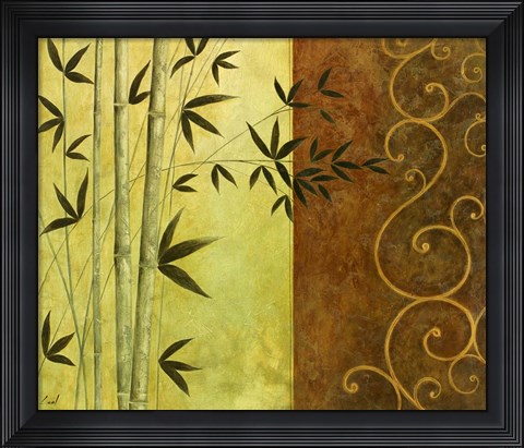 Framed Bamboo Elegance I Print