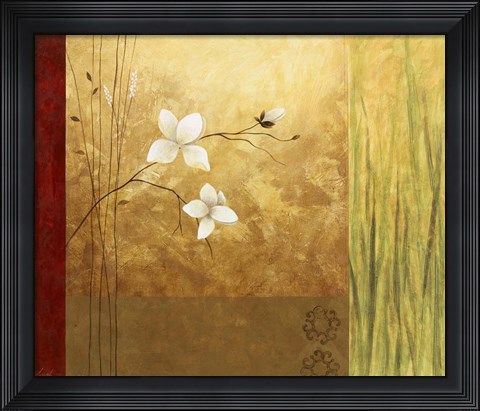 Framed Grass Abstract I Print