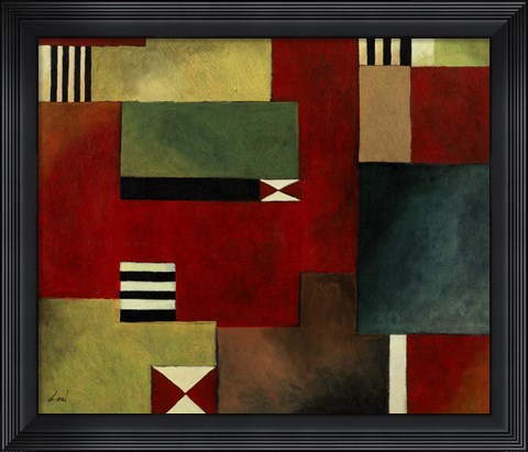 Framed Geometric I Print