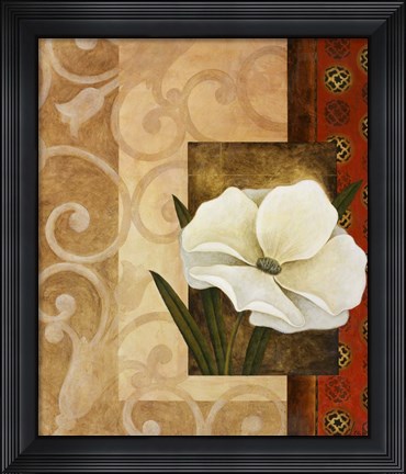 Framed White Delight I Print