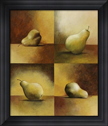 Framed Four Pears Print
