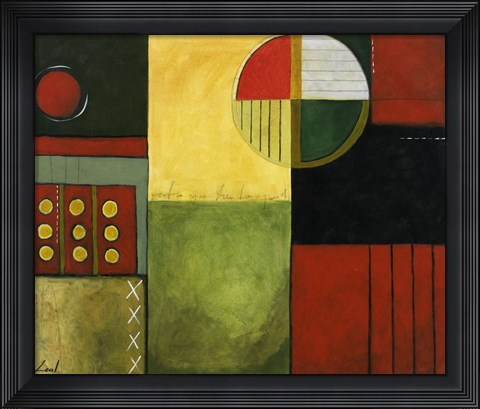 Framed Abstract Fields II Print