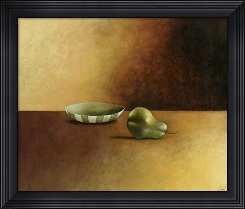 Framed Bowl and Pear Print