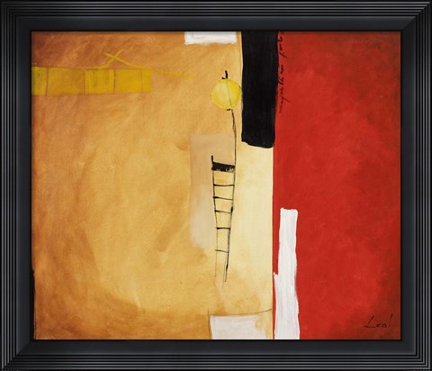 Framed Fire II Print