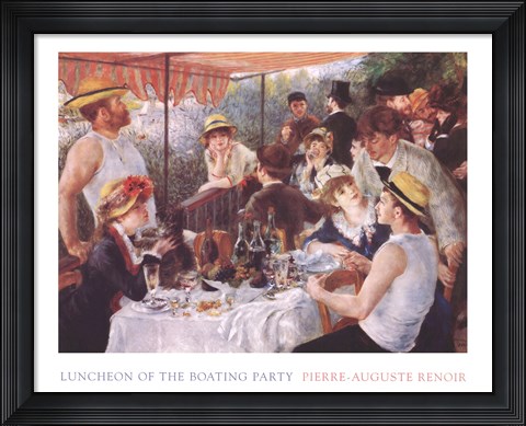 Framed Luncheon Of The Boating Party Print