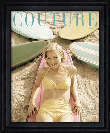 Framed Couture May 1951 Print