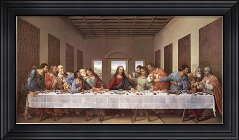 Framed Last Supper Print