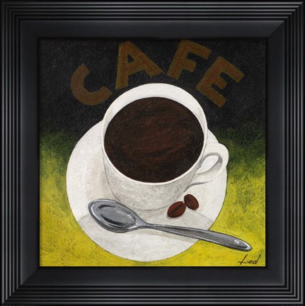 Framed Cafe II Print