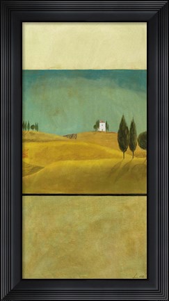 Framed Golden Fields I Print
