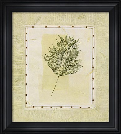 Framed Green Splendor I Print