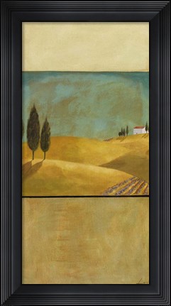 Framed Golden Fields II Print
