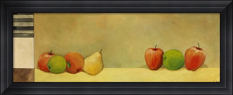 Framed Apples and Pears I Print