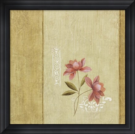Framed Pink Fleur Print