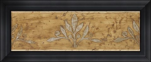 Framed Blue Motif Print