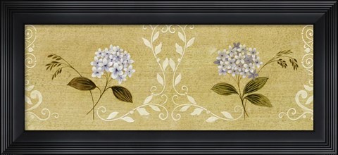 Framed Blue Flower Panel Print