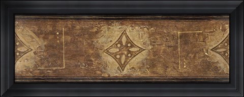 Framed Grey on Brown Panel Print