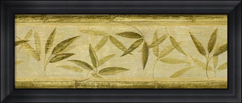 Framed Bamboo Leaf Panel Print