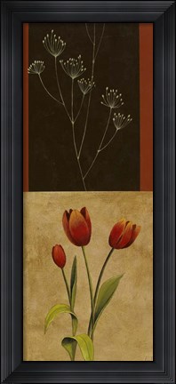 Framed Botanical Panel I Print