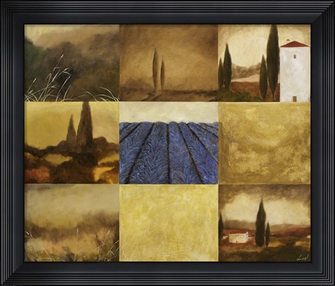 Framed Tuscan Views I Print