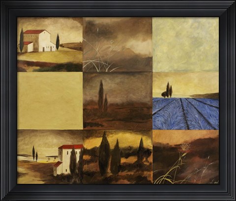 Framed Tuscan Views II Print