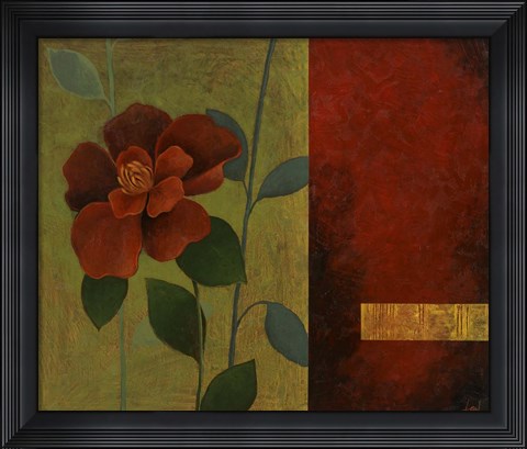 Framed Clematis II Print