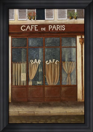 Framed Cafe de Paris Print