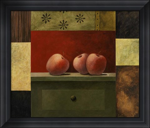 Framed Apple Trio Print