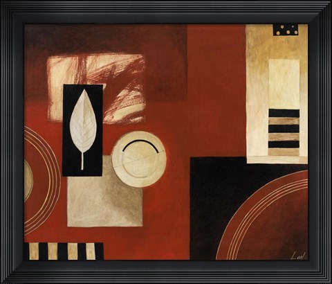 Framed Red and Black II Print