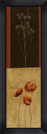 Framed Botanical Panel III Print