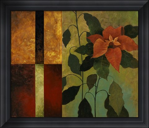 Framed Clematis I Print
