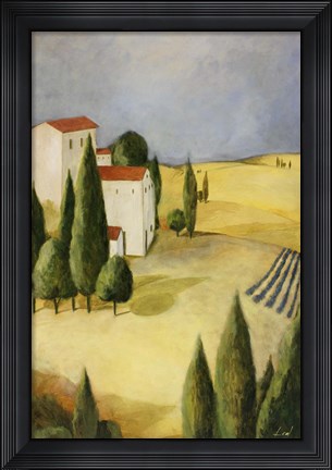 Framed Tuscan Villa II Print