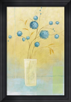 Framed Blue Delight Print