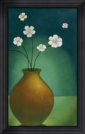 Framed White Display II Print