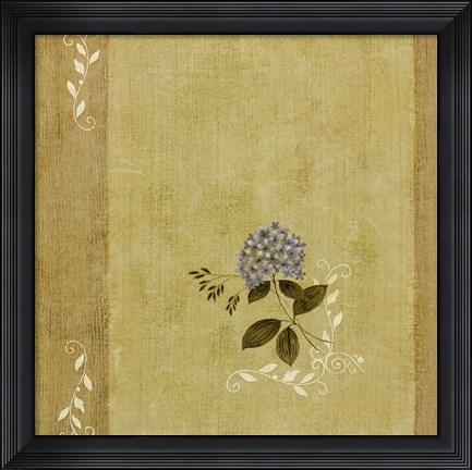 Framed Blue Flower Print