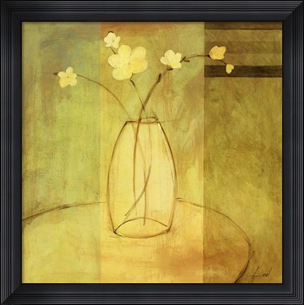Framed Vase I Print
