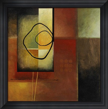 Framed Warm Reflections I Print