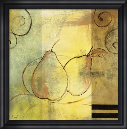 Framed Pears Print