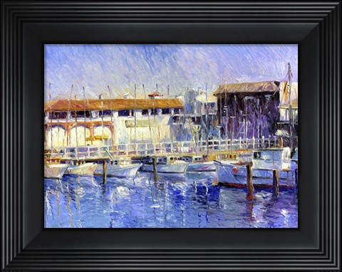 Framed Fisherman&#39;s Wharf Print