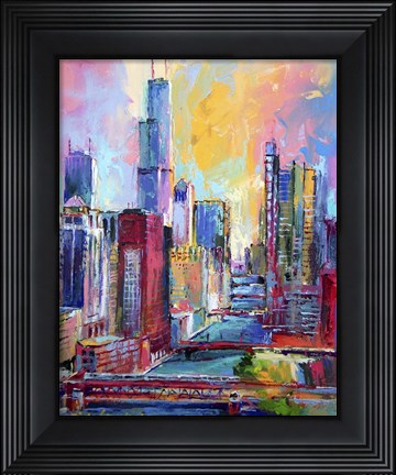 Framed Chicago 3 Print