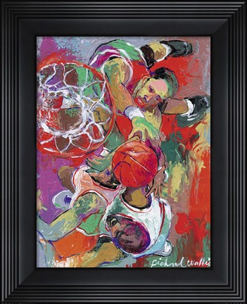 Framed Basketball Print