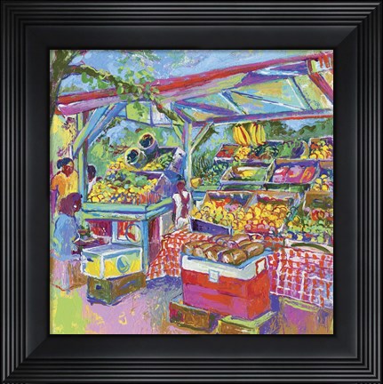 Framed Fruit Market Print