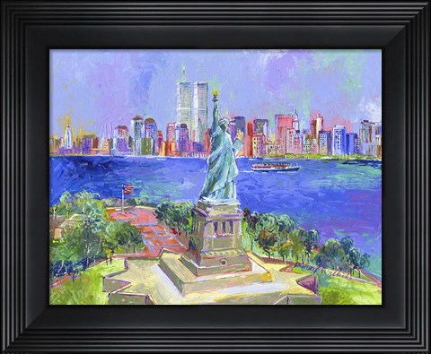 Framed Statue Of Liberty Print
