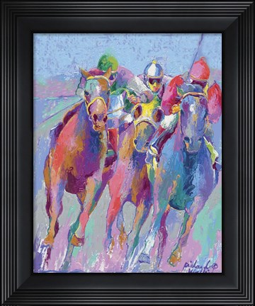 Framed Horse Race 2 Print