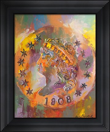 Framed Gold Coin Print