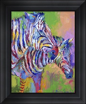 Framed Zebra Print