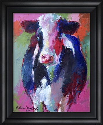 Framed Cow 3 Print