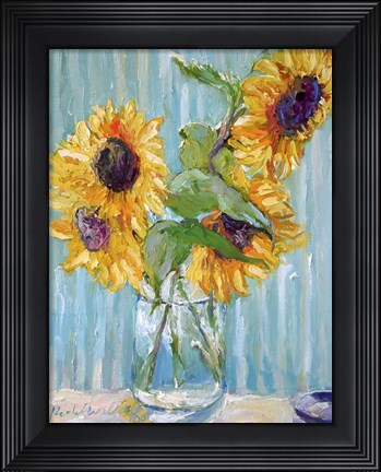 Framed Sunflower 1 Print