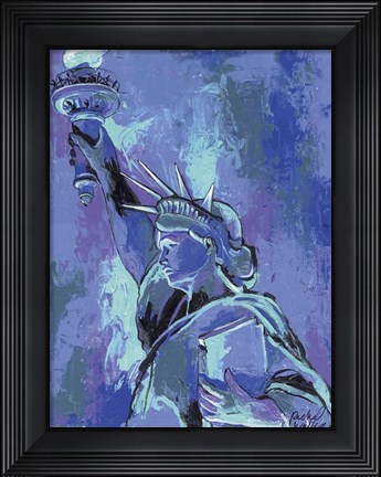 Framed Statue Of Liberty 2 Print