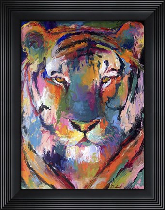 Framed Tiger 1 Print