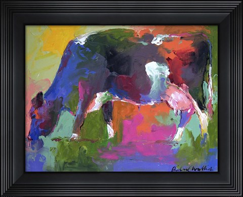 Framed Cow 2 Print